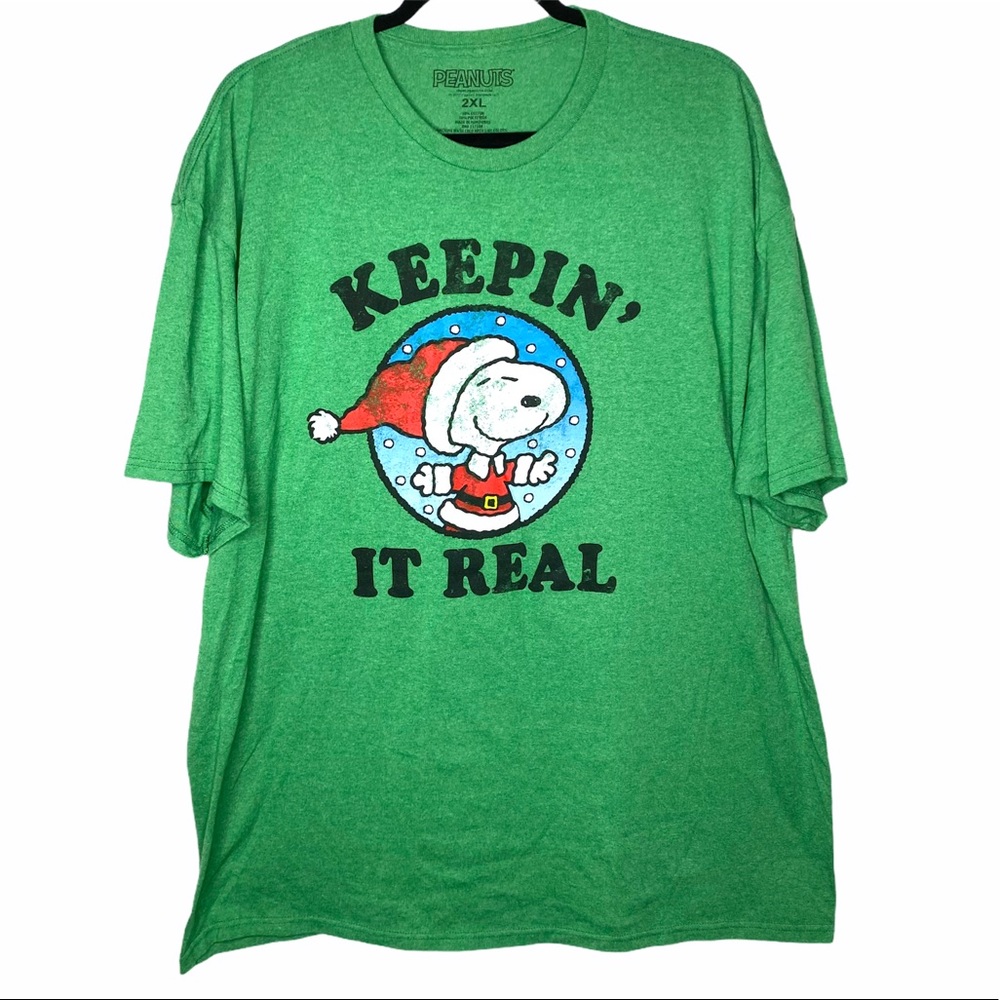 PEANUTS Snoopy Christmas Tee Size 2XL